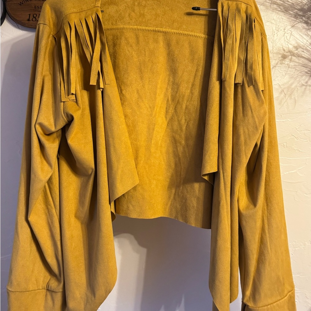 Crazy Train Mustard Open Jacket
